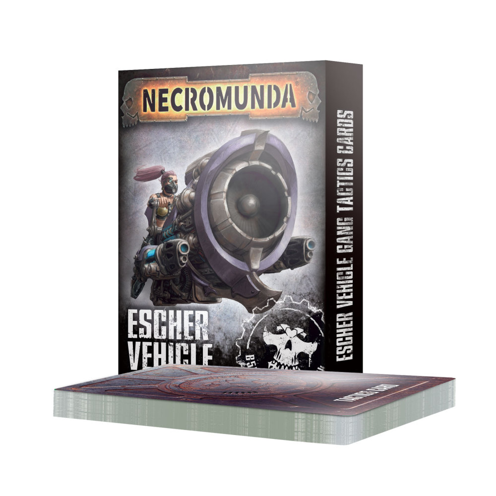 Necromunda: Escher Vehicle Gang Tactics Cards - darkhammer.uk